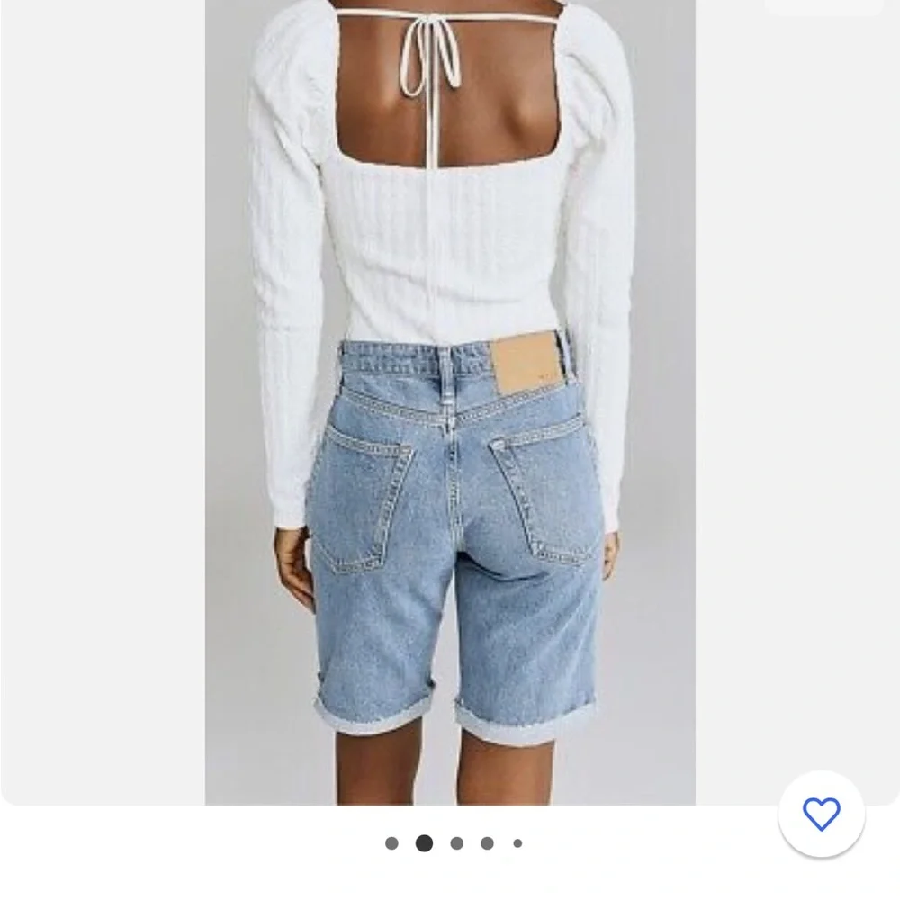 Free People White Long Sleeve‎ Top Size Large